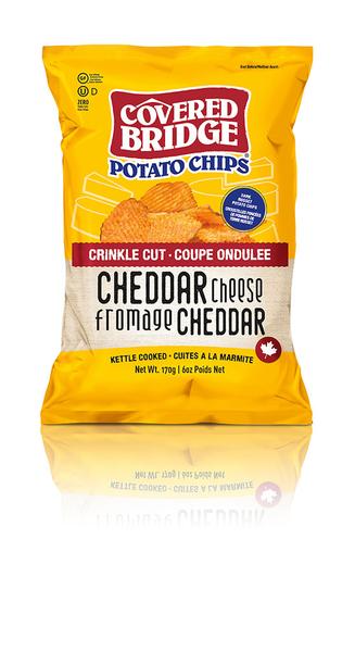Covered Bridge Potato Chips - Cheddar Cheese Crinkle Cut