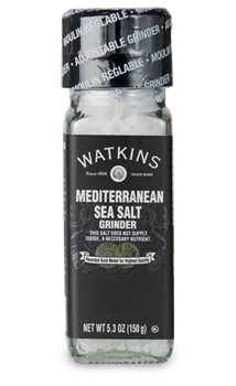 Watkins Organic Mediterranean Sea Salt Grinder