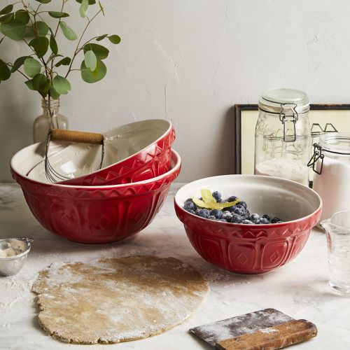 Mason Cash & Co. Red Mixing Bowls